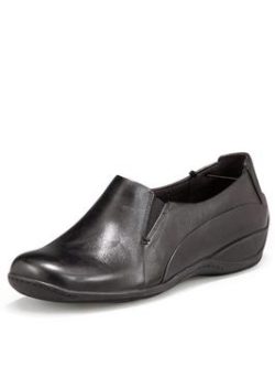 Clarks Coffee Cake Leather Flat Shoes